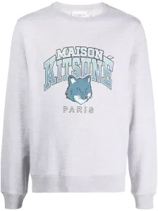 MAISON KITSUNE' - Campus Fox Logo Cotton Sweatshirt #1288095