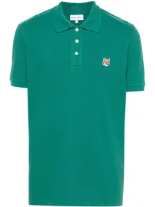 MAISON KITSUNE' - Fox Head Cotton Polo Shirt #1553355