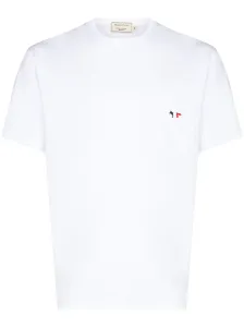 MAISON KITSUNE' - Tricolor Fox Logo Cotton T-shirt #1470347