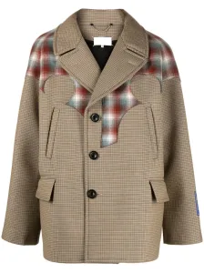 MAISON MARGIELA - Pendleton Detail Wool Blend Caban Coat