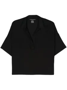 MAJESTIC - Oversized Viscose Polo Shirt