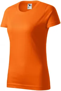 Damen einfaches T-Shirt, orange, XL