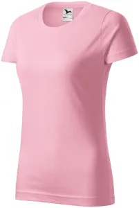 Damen einfaches T-Shirt, rosa, S