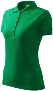 Damen elegantes Poloshirt, Grasgrün, L