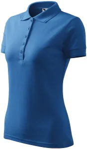 Damen elegantes Poloshirt, hellblau, 2XL
