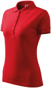 Damen elegantes Poloshirt, rot, M
