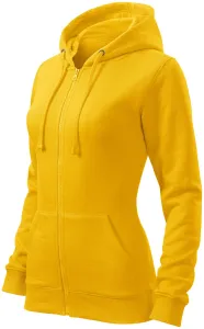 Damen Hoodie mit Kapuze, gelb, XL