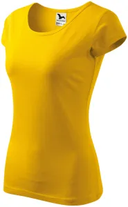 Damen T-Shirt mit sehr kurzen Ärmeln, gelb, M