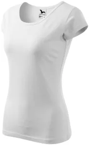 Damen T-Shirt mit sehr kurzen Ärmeln, weiß #312027