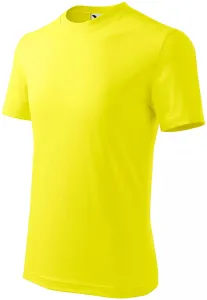 Das einfache T-Shirt der Kinder, zitronengelb, 134cm / 8Jahre