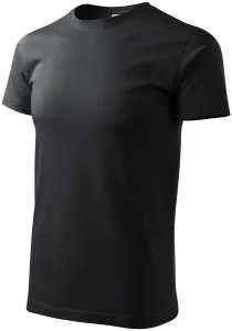 Das einfache T-Shirt der Männer, Ebenholz Grau, M