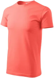 Das einfache T-Shirt der Männer, koralle, XL