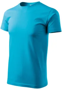 Das einfache T-Shirt der Männer, türkis, XL