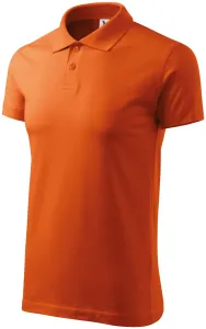 Einfaches Herren Poloshirt, orange, M