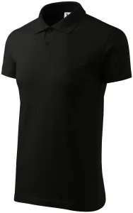 Einfaches Herren Poloshirt, schwarz, M