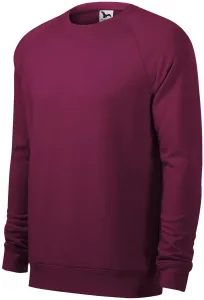 Einfaches Herren-Sweatshirt, pflaumen marmor, XL