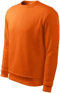 Herren/Kinder Sweatshirt ohne Kapuze, orange, S