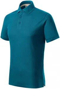 Herren-Poloshirt aus Bio-Baumwolle, petrol blue, 2XL