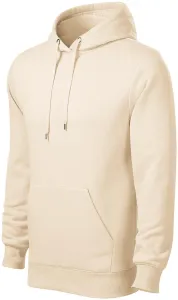 Herren Sweatshirt mit Kapuze ohne Reißverschluss, mandel, L