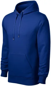 Herren Sweatshirt mit Kapuze ohne Reißverschluss, königsblau, M