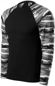 Malfini Camouflage langärmliges T-Shirt, grau,160g/m2 #311667