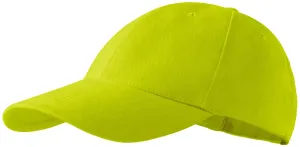 Malfini 6P Kinder-Baseballcap, hellgrün, 380g/m2