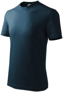 Klassisches T-Shirt für Kinder, dunkelblau, 134cm / 8Jahre