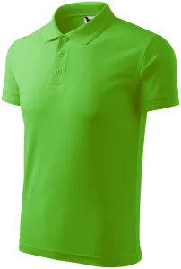 Loses Poloshirt der Männer, Apfelgrün, XL