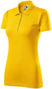 Slim Fit Poloshirt für Damen, gelb, XL