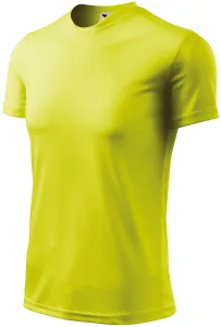 Sport-T-Shirt für Kinder, Neon Gelb, 122cm / 6Jahre