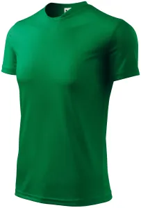 T-Shirt mit asymmetrischem Ausschnitt, Grasgrün, 2XL