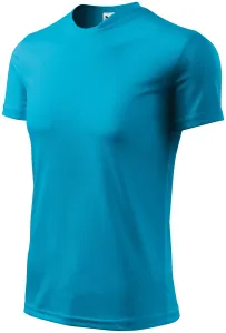 T-Shirt mit asymmetrischem Ausschnitt, türkis, M