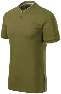 Herren-Poloshirt mit Bomberkragen, Avocado, XL
