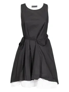 MARIA CALDERARA - Cotton Short Sculptured Dress #218283