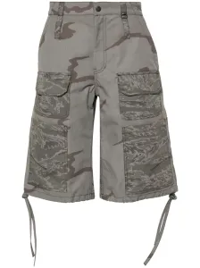 MARINE SERRE - Camouflage Print Cargo Shorts #1531415