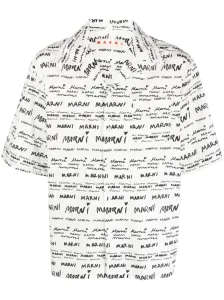 MARNI - Allover Logo Cotton Shirt