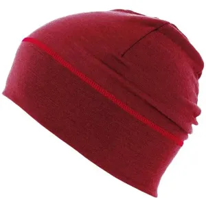 Matt LIGHT MERINO Mütze, rot, veľkosť UNI