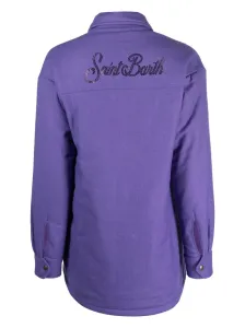 MC2 SAINT BARTH - Logo Strass Wool Overshirt