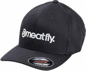 Meatfly Brand Flexfit Black S/M Kappe