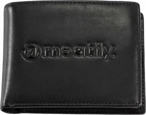 Meatfly Brazzer Leather Wallet Black