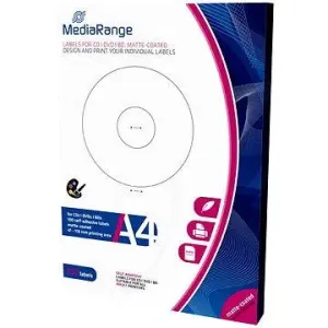Mediarange CD / DVD / Blu-ray-Etiketten 41 mm - 118 mm weiß