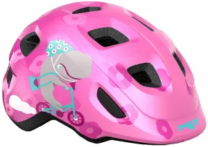 MET Hooray Pink Whale/Glossy XS (46-52 cm) Kinder fahrradhelm