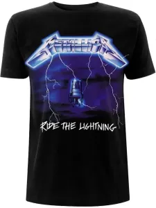 Metallica T-Shirt Unisex Ride The Lightning Tracks Black L