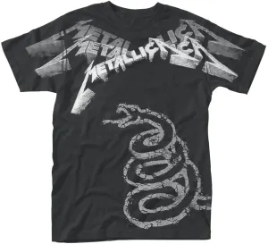 Metallica T-Shirt Black Album Faded All Over Herren Black M