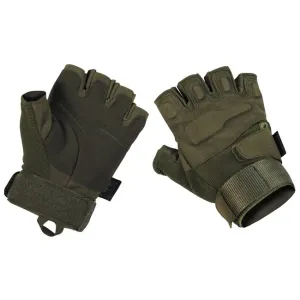 MFH Tactical Handschuhe ohne Finger, 1/2, oliv #313417
