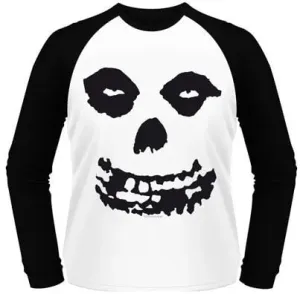 Misfits T-Shirt All Over Skull M Weiß-Schwarz