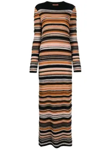 MISSONI - Striped Wool Blend Long Dress