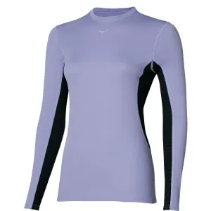 Mizuno MID WEIGHT CREW Funktionsshirt für Damen, violett, größe #1580978