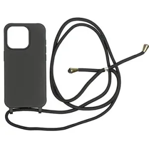 Mobile Origin Lanyard Case Black iPhone 15 Pro