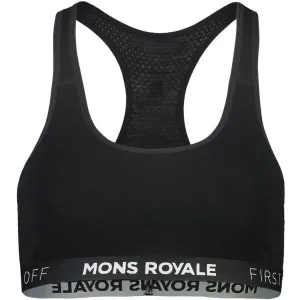 MONS ROYALE SIERRA SPORTS BRA Sport BH aus Merinowolle, schwarz, größe #721846